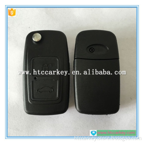 high quality 2 button flip key shell for chery